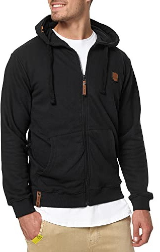 Indicode Herren Braidwood Kapuzensweatjacke Zip-Hoodie mit Reisverschluss