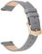 EACHE Graue Leder Uhrenarmbänder Schnellverschluss für Damen 20mm Dünnes Lederarmband für Damen Roségoldener Schnalle