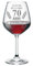 Calice da vino personalizzato con nome incisione Compleanno 70 anni Auguri di cuore (nome del festeggiato) - idea regalo compleanno - regali originali - bicchiere in vetro chiaro, ca 500ml
