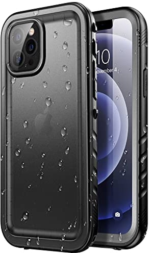 SPORTLINK Compatible with iphone 12 Pro Max Waterproof Case - Full Body Shockproof Dustproof Phone Screen Protector Rugged Cases for iPhone 12 Pro Max 6.7 Inches Black