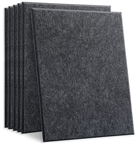 HyFanStr Schallabsorber Schalldämmung Wand, Akustikpaneele Schall Dämmung, Selbstklebende Schallschutz Hohe Dichte Absorber Akustik für Tonstudio, Büro,Studio, 30x40cm 6 Stück