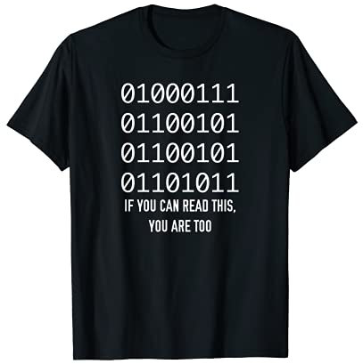 Binary Geek Funny Computer Programming Computer Science T-Shirt