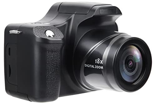 VBESTLIFE Appareil Photo Numérique Portable, écran LCD 3,0 Pouces avec Zoom 18X Appareil Photo Reflex HD à Longue Focale, Prend en la Prise de Vue Photo 24MP(Standard)