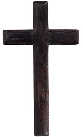 GSDGV Holzkreuz, Jesus Christus Wandkreuz, Wandmontage, Party, Meditation, Christus, Ornamente zum Basteln und als Tischdekoration (schwarz), Free Size