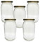 DIAH DO IT AT HOME 900 ml Jam Jars and Twist-Off Lids - Jar (900ml) Pickle Chutney Honey Storage - DIAH (‎8 x Glass Jar 900ml + Lid)