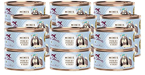 Terra Canis Pferd mit Steckrübe & Fenchel, Mini-Hunde Nassfutter, 18x100g | 100% Lebensmittelqualität aller Rohstoffe, mit frischem Fleisch, kalziumreich für kleine Hunde, getreide- und glutenfrei