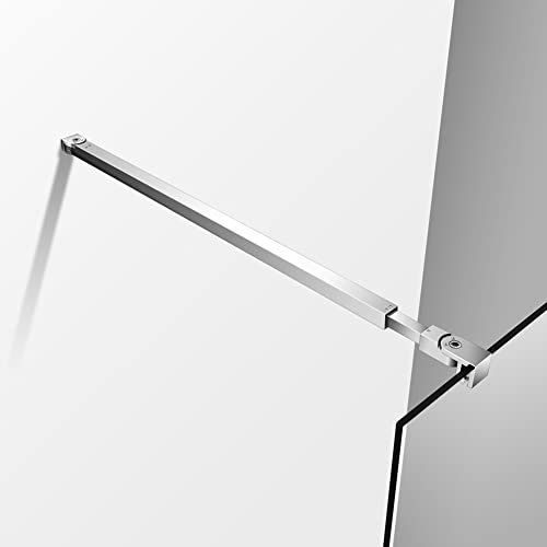 LukLoy Verstellbare Teleskopstange, 700 mm bis 1200 mm, Stabilisator-Halterung für begehbare Duschwand 6 mm – 10 mm Glas