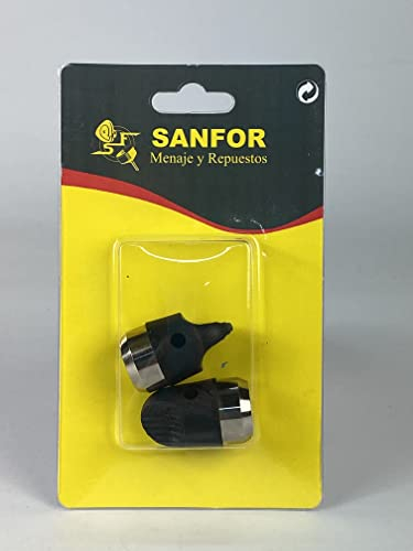 Sanfor | Válvula giratoria de olla a presión Pack de 2 | Recambio adaptable a MAGEFESA STAR olla rápida fabricada hasta 2013 | Válvula de seguridad giratoria para olla express | Plateada | 2 unidades