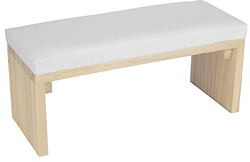 Wakects Manicure Pillow Stand, Wood + PU Leather Nail Rest Cushion Pillow Leather Arm Wrist Support Rest Holder Nail Art Cushion Holder Stand for Home Nail Manicurists 11.81x4.72x5.1in (White)