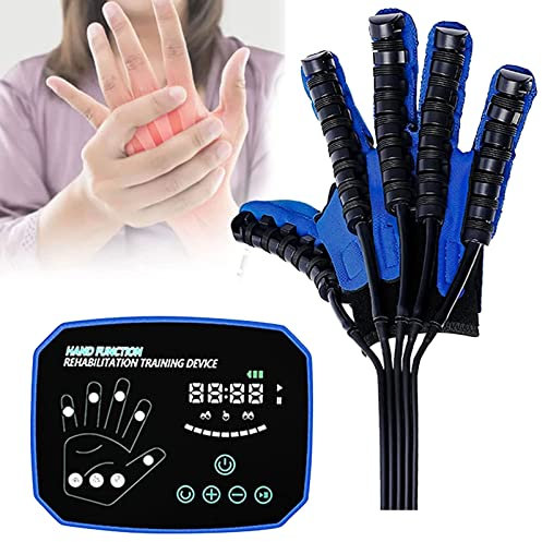 GIZMIT Rehabilitationsrobotertraininghandschuhe, Finger -Rehabilitations -Schlaganfall -Handtraining, Upgrade -Roboterhandschuhe Schlaganfall Hemiplegie Handschienen -Fingerorthese,LeftHand-L
