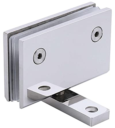 Charnière de porte en verre, pince de salle de bain, charnières pivotantes, porte en verre robuste à 360 degrés, clip de vitrine, charnière de porte de douche en verre pivotant sans cadre, pièces de r