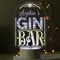 Personalised Gin Bar LED Colour Changing Light (battery powered) light up bar sign
