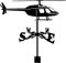 Windrosen Windrad Messgeräte Windrad Windrichtungsanzeige Edelstahl Outdoor Gärten Häuser Hof Gras (Vintage Hubschrauber)