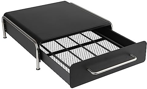 Support Rangement Capsules, Tiroir à Capsules pour Dolce Gusto Capsules, Capacité (30.5 * 31.5 * 10cm noir)