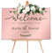Welcome to Our Wedding Sign Personalised Wedding Entrance Sign Custom Welcome Weddings Signs Mirror Acrylic Guide Plaque Weddings Mirror Signs(Rose Gold L Design 2)