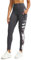 Tuspryt Sport Leggings Damen mit Taschen，Blickdicht Sporthose Damen lang Trainingshose Yogahose Fitnesshose Laufhose Leggings M