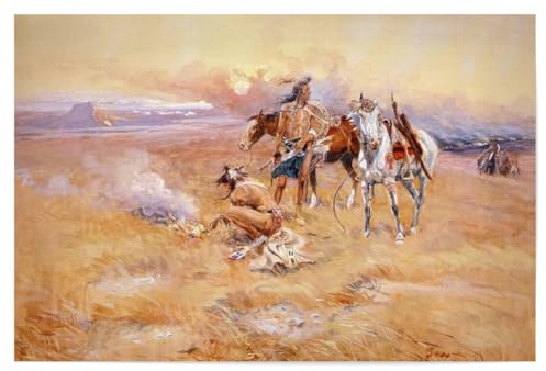 artboxONE Poster 60x40 cm Reise Western-Geschichte - Bild charles marion russell bereich berühmt