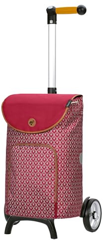 ANDERSEN Einkaufstrolley - Shopper Fun Famke rot 47 L modisch, Thermo, Aluminium, Griff ergonomisch, leicht