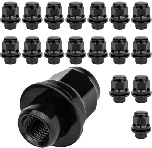 GAsupply M12x1.5 Wheel Nuts | 20PCS One-Piece Chrome OEM Style Mag Seat Lug Nuts | Replacement for Toyota Avalon Camry Corolla Highlander, Lexus Scion Mitsubishi Pontiac Factory Wheels