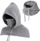 TAGVO Winter Strickmütze und Schal, 3-in-1 Kapuzenschal, Einteilige Sturmhaube, Verstellbarer Winddichter Gesichts- und Nackenwärmer, Schals für Herren und Damen im Freien