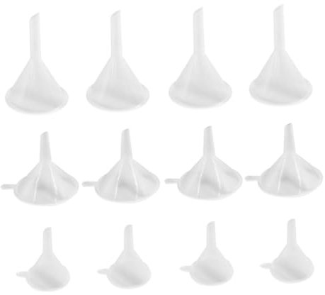 Cabilock 60piezas Mini Embudos De Plástico Embudo Separador De Líquidos Pequeño y Transparente