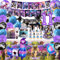 11th Video Game Birthday Decorations, 78PCS Foil Balloons Gaming Happy Birthday Banner Cake Toppers Party Plates Cups Napkins Party Tableware Decorations 11 Years Old Boys Gamers Lovers