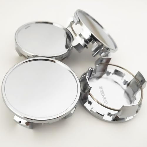 Nabendeckel für Toyota Aygo 2 (II) I 2014-2022,Radnabenabdeckung Set ABS Kunststoff Aluminium Nabenkappen für Felgen Radnaben Felgendeckel Felgenkappen,A-64mm