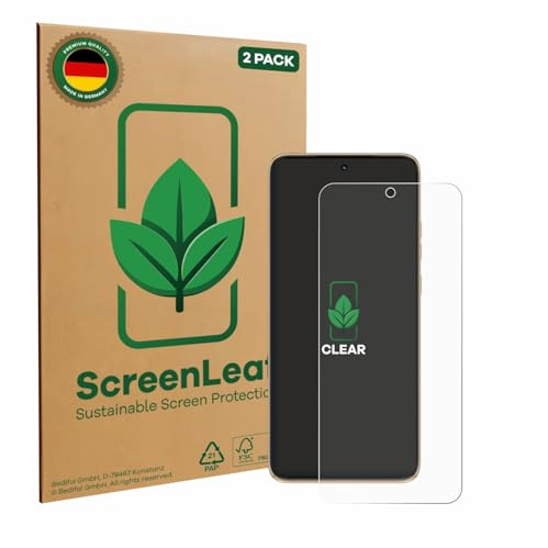ScreenLeaf Schutzfolie für Motorola Edge 50 Neo | 2 Stück Transparenter Displayschutz Made in Germany Klare Displayschutz-Folie Kratzfest
