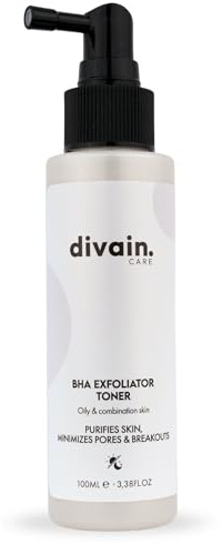 BHA Exfoliator Toner 100 ml | Gesichtspeeling-Tonikum mit Salicylsäure (BHA) und Aloe Vera für Poren, Unvollkommenheiten und Hautstruktur | divan.Care