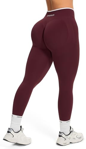 JOYSPELS Women's Seamless Ruched Scrunch Bums Sculpting Gym Leggings | Workout Activewear, Gym Running Sports Yoga Pants, High Waist, Soft, Stretchy, Comfortable, Non-See Through,Squat Proof