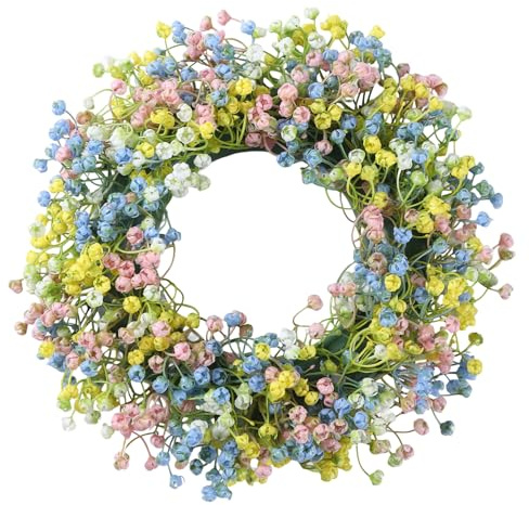 Ghirlande pasquali per la porta d'ingresso, ghirlande di fiori primaverili per la porta d'ingresso, decorazioni floreali per le feste per l'ingresso, la riunione di famiglia, la festa