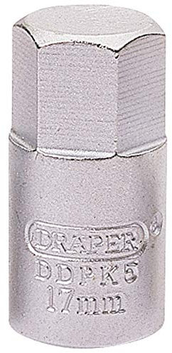 Clé pour Bouchon de vidange Draper - 38323 - Hexagonale - 17 mm, Bleu