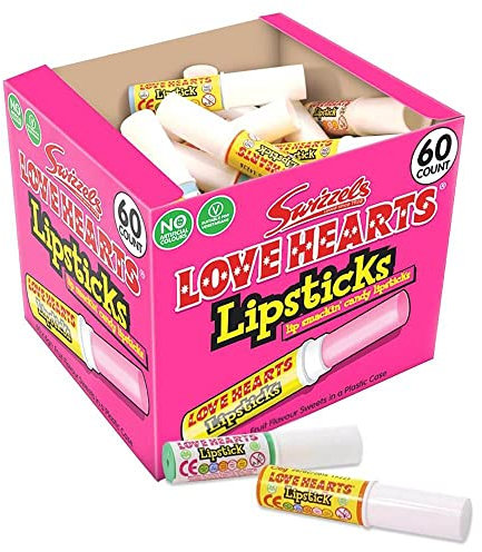 Bonbons Rouges à lèvres lovehearts 60 Jar