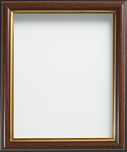 Frame Company Eldridge Mahogany 5x5 Photo Frame with Real Glass | Fits a 5x5 image, Frame size 5x5, Overall approx 7.4x7.4, Real Glass Front