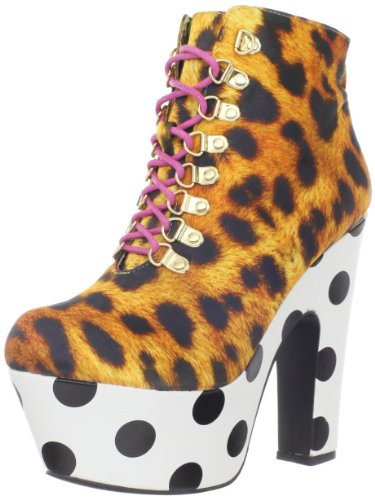 Iron Fist Damen Kletterbäume Plateau Bootie, Mehrere (Leopard), 42 EU