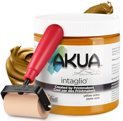 Akua Intaglio Ink 8 Oz Yellow Ochre