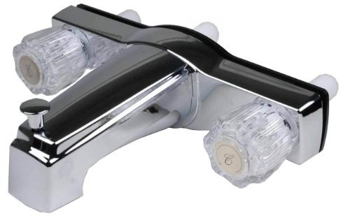 MELARQT Wohnmobil- und Motor Home Badewanne & Dusche Wasserhahn mit 8 in. Ventile – Chrom
