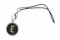 Miniblings ABC alte Schreibmaschinentaste Handyanhänger Wunsch Buchstabe schwarz- Handmade Modeschmuck I Anhänger Handyschmuck Schlüsselanhänger, Buchstabe:R
