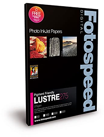 Fotospeed Pigment Friendly Lustre 275 Photo Paper - A3-50 Sheets