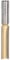 Trend Straight Two Flute Worktop Router Cutter, 1/2 Inch Shank, 12.7mm Cut Diameter & 50.8mm Cut Length, Tungsten Carbide Tipped, BR01X1/2TC