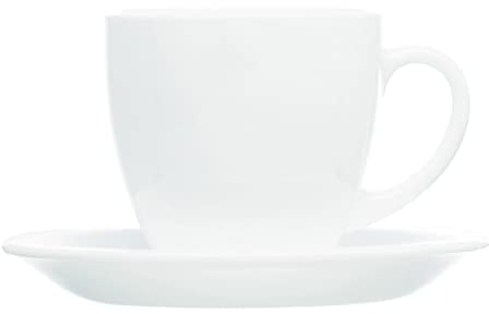 Dajar 04998 Kaffeeservice Carine Luminarc, 22 cl, weiß