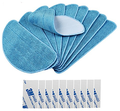 Electropan Lot de 10 Chiffons de Nettoyage avec pâte Magique de Rechange pour aspirateur Robot ilife V3 V3s V5 V5s V5s Pro
