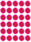 30 topper in carta di riso commestibile a forma di gerbera fucsia, per cupcake e torte di compleanno