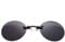 Sport-Sonnenbrillen, Vintage Sonnenbrillen, Fashion Clip On Nose Sunglasses Men Vintage Mini Round Sun Glasses Hacker Empire Matrix Morpheus Rimless Sunglasses UV400 Black