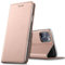 Verco Handyhülle für iPhone 11 Pro, Premium Handy Flip Cover für Apple iPhone 11 Pro Hülle [integr. Magnet] Book Case PU Leder Tasche (5,8 Zoll), Rosegold