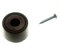 10 x Black Rubber Round Door Stops Buffer Stays Holders 35MM