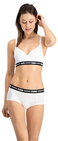 PUMA Damen Short Top Tee-shirt, Weiß, L EU