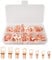 NORSON-NADISHA 60Pcs Copper Wire Lugs Battery Terminal Connectors, Copper Ring Lug Terminals for Car Auto Machine