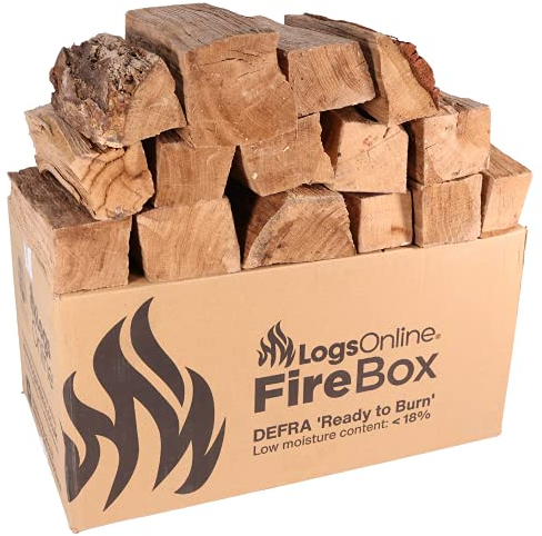 Hardwood Kiln Dried Mixed Firewood Logs for fire Pit, 40kg / Chunky Logs Perfect for Pizza Ovens, Fire Pits, Chiminea, BBQ Wood Burner Kiln Dried Hardwood Under 20% Moisture. Ready to Burn Fire Logs…