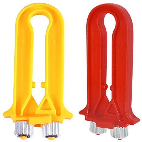 2 Stück Bienenstock Werkzeug Bienenzucht Drahtspanner Imkereibedarf Hive Rahmenwerkzeug Kabelspanner Crimper mit Metallräder und Kunststoffgriff Imkereiausrüstung